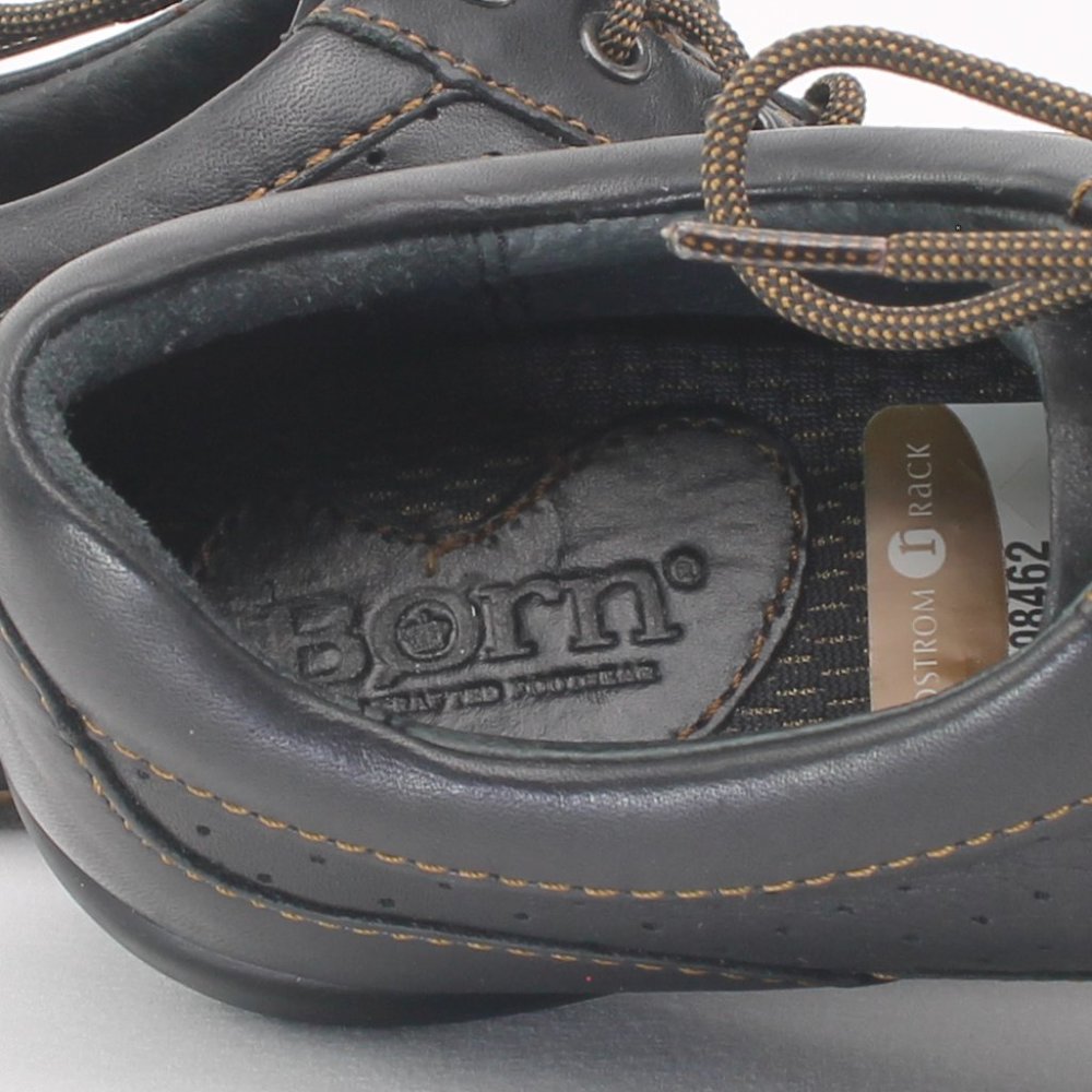 Born Black Perforated Leather Lace-Up Casual Oxford Sneakers Women's 6 NWT - Picture 11 of 15